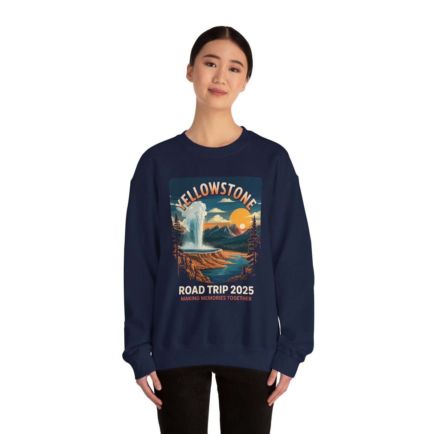 Yellowstone Family Road Trip 2025 National Park Outdoor Sweatshirt