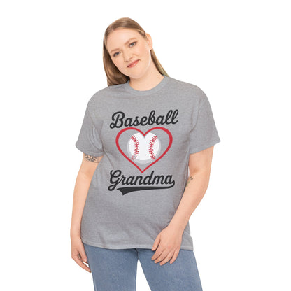 Baseball Grandma Shirt Women Baseball Heart Mothers Day T-Shirt