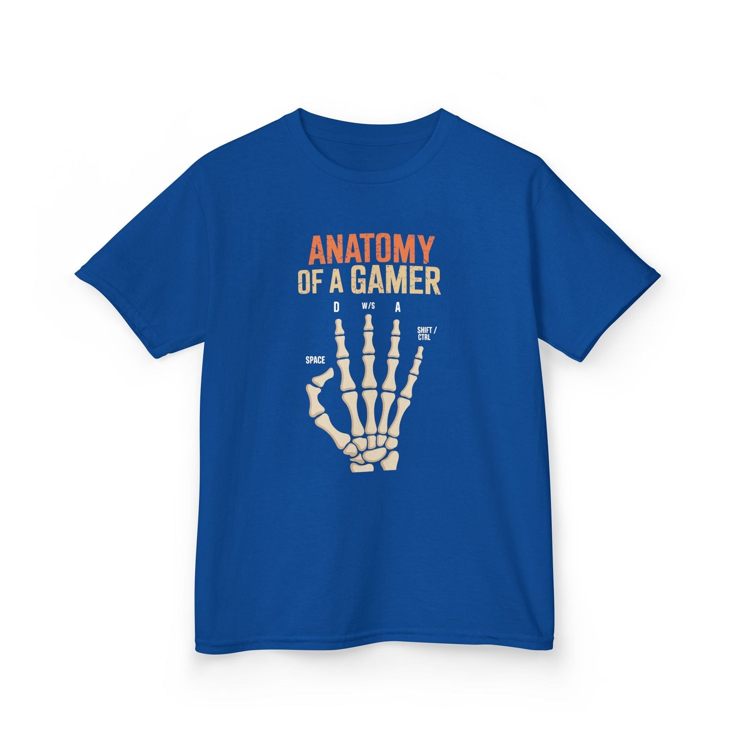 Funny Anatomy Of A Gamer Skeleton Hand Boys Kids Teens T-Shirt