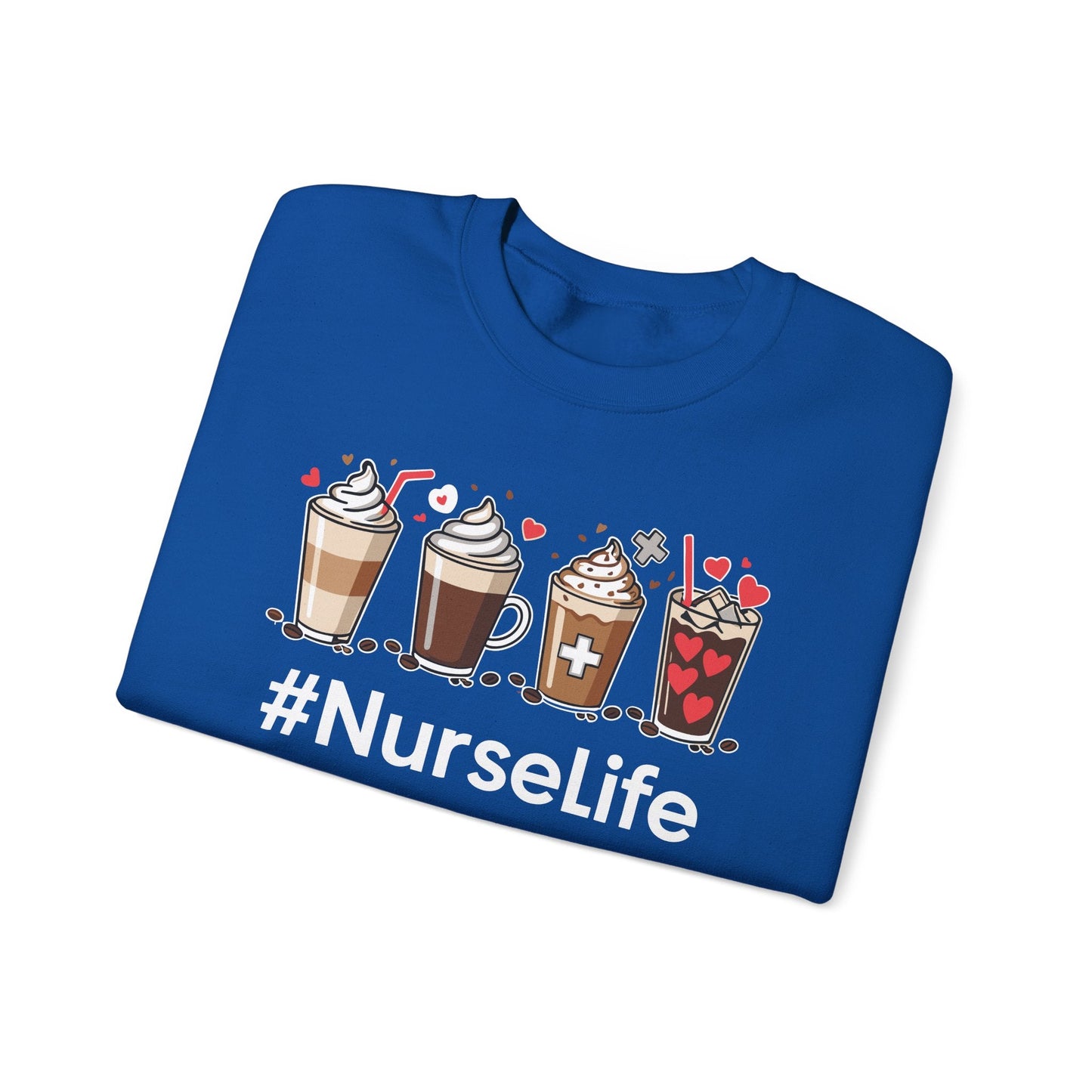 Nurse Life Funny Coffee Nurses Fuel Registered Nurse Medical Sweatshirt