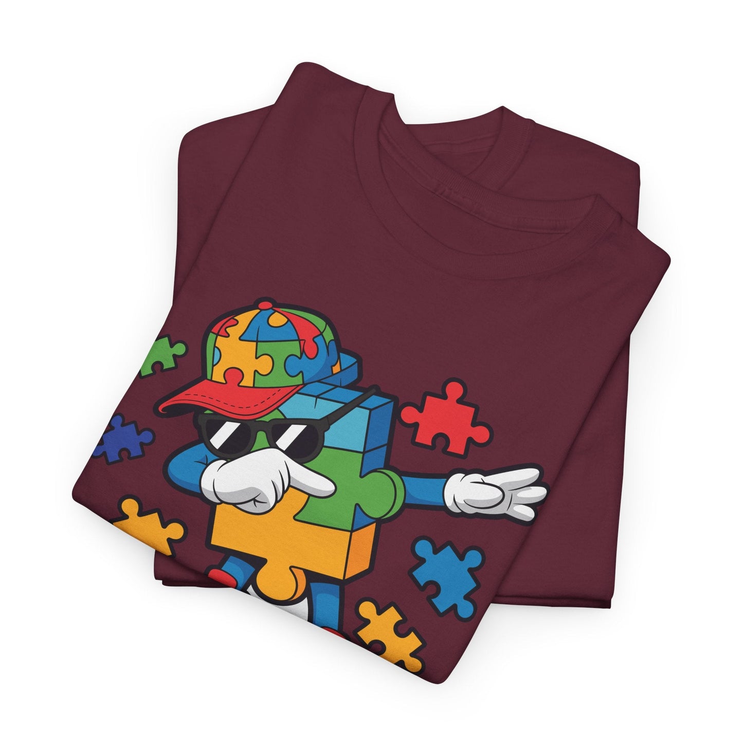 Dabbing Puzzle Autism Awareness T-Shirt