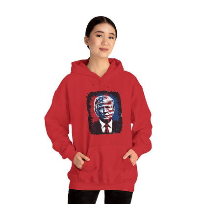 President Trump Portrait 4th July Hoodie
