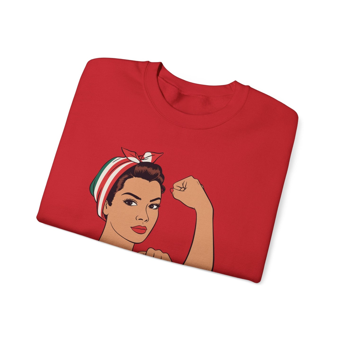 Mexican Girl Mujer Rosie Riveter Cinco De Mayo Fiesta  Sweatshirt Women