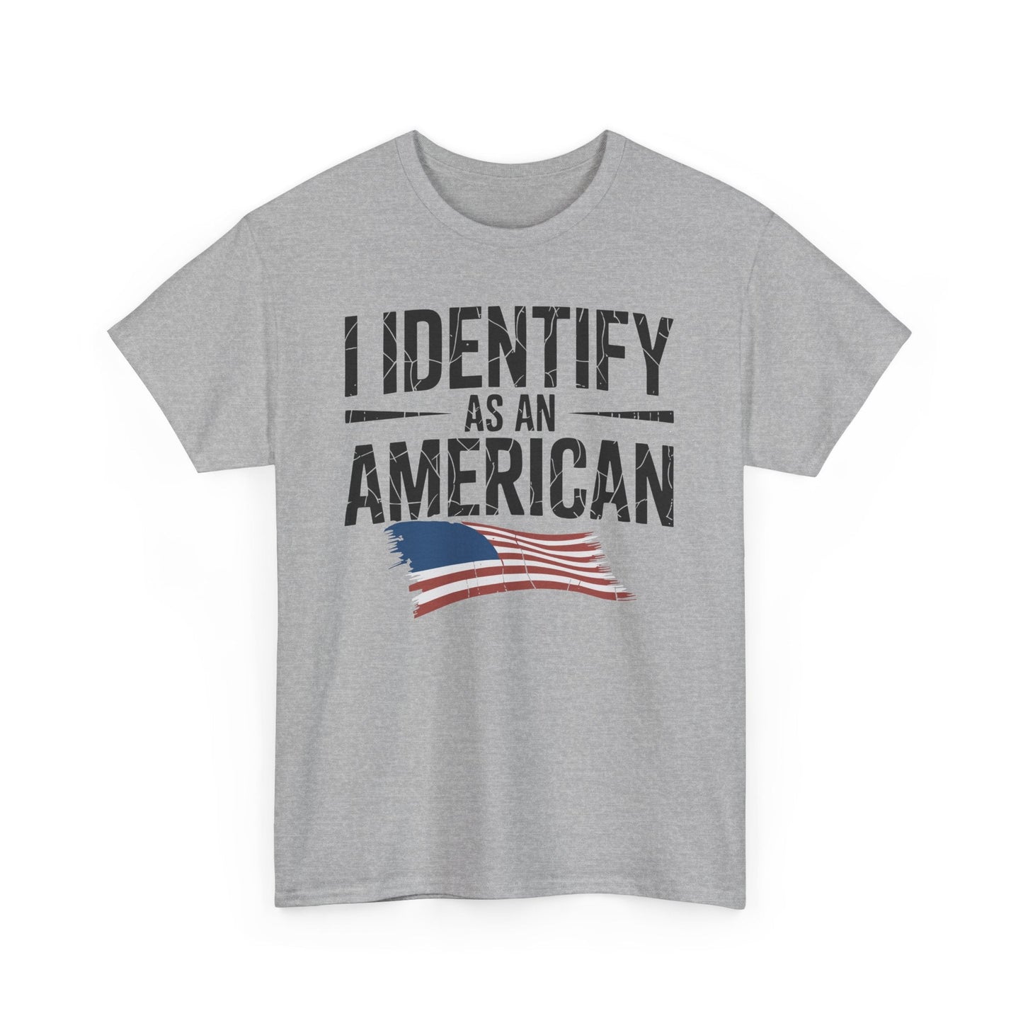 I Identify as an American No Identity Politics USA T-Shirt