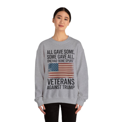 Veterans Against Trump Anti Trump Political Protest Sweatshirt