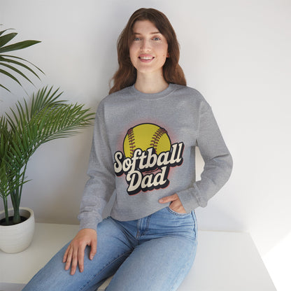 Funny Fathers Day Softball Dad Gift From Daughter Son Wife Sweatshirt