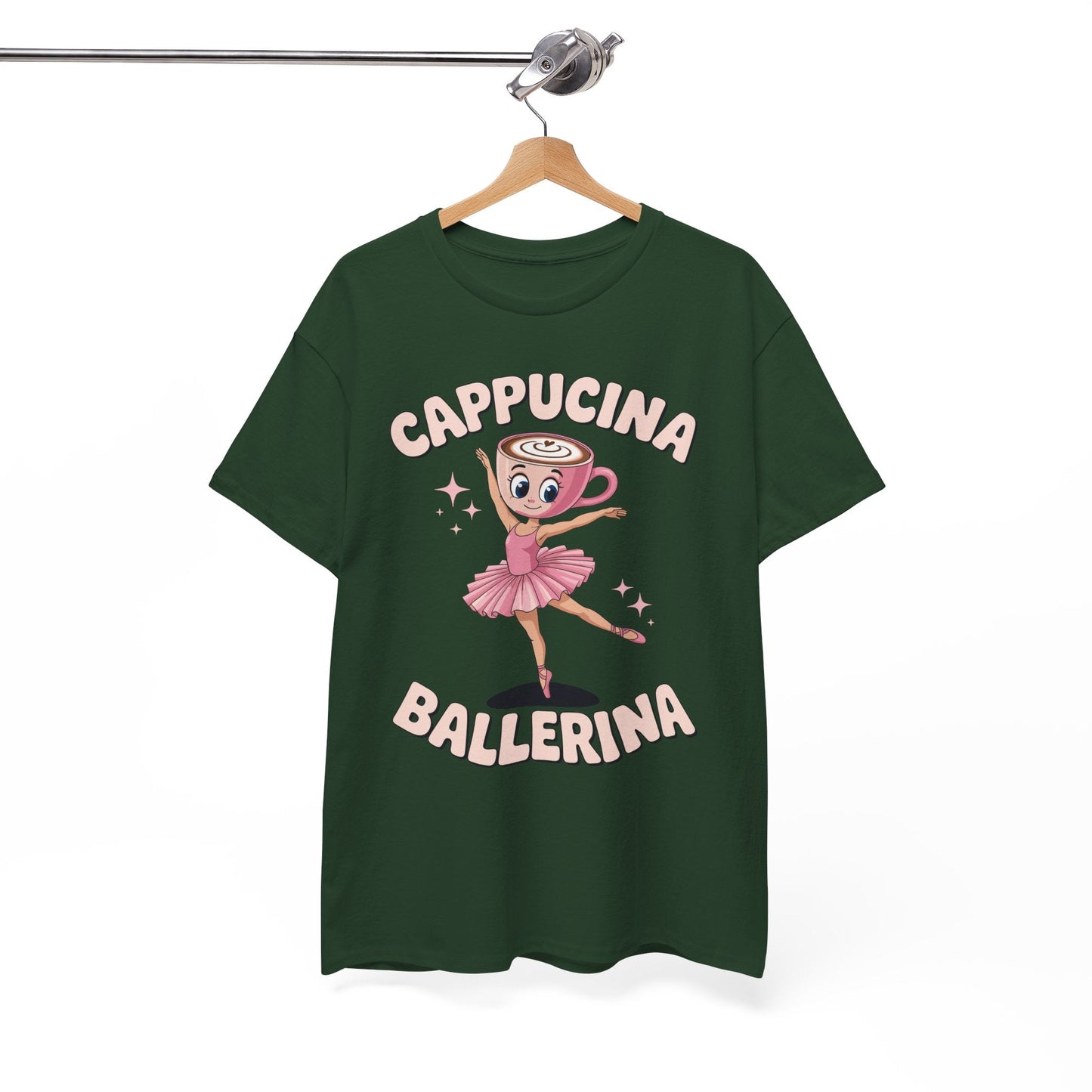 Funny Ballerina Cappuccina Coffee Dance Lovers Italian Meme T-Shirt