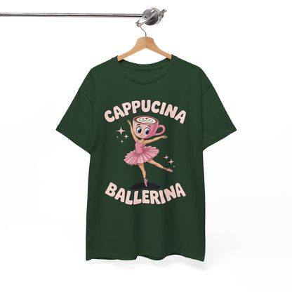 Funny Ballerina Cappuccina Coffee Dance Lovers Italian Meme T-Shirt