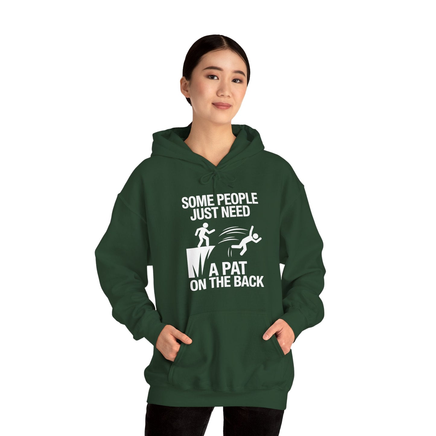 Funny Pat On The Back Adult Sarcastic Design Hoodie