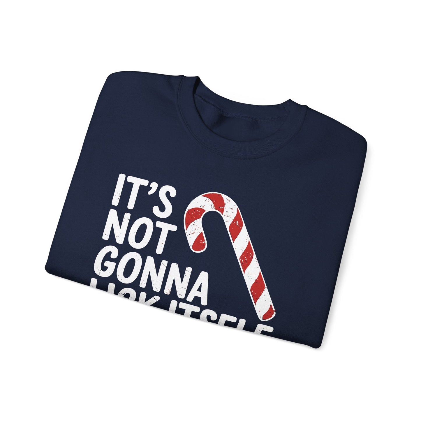 Funny Candy Cane Lick Itself Adult Christmas in July Gift Sweatshirt