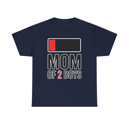 Mom of 2 Boys Gift from Son Mothers Day Birthday Women T-Shirt