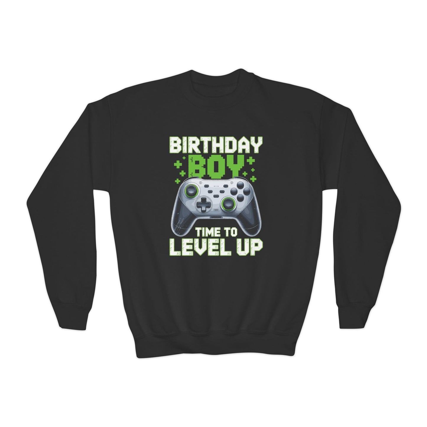 Level Up Birthday Boy Video Game Sweatshirt