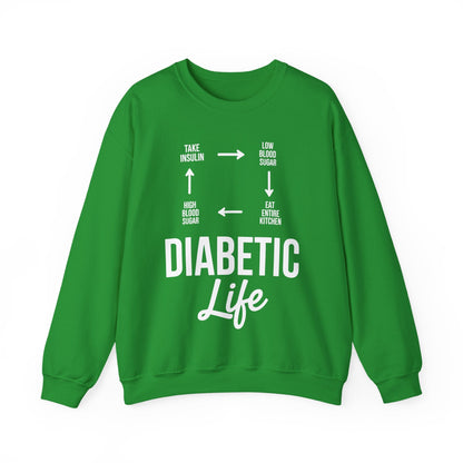 Funny Diabetic Type 1 Diabetes T1D Diabetes Awareness Sweatshirt