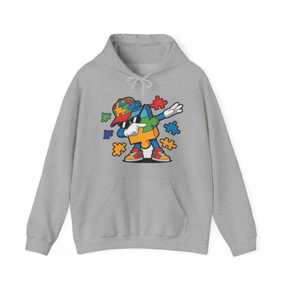 Dabbing Puzzle Autism Awareness Hoodie
