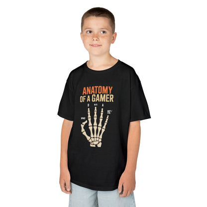 Funny Anatomy Of A Gamer Skeleton Hand Boys Kids Teens T-Shirt