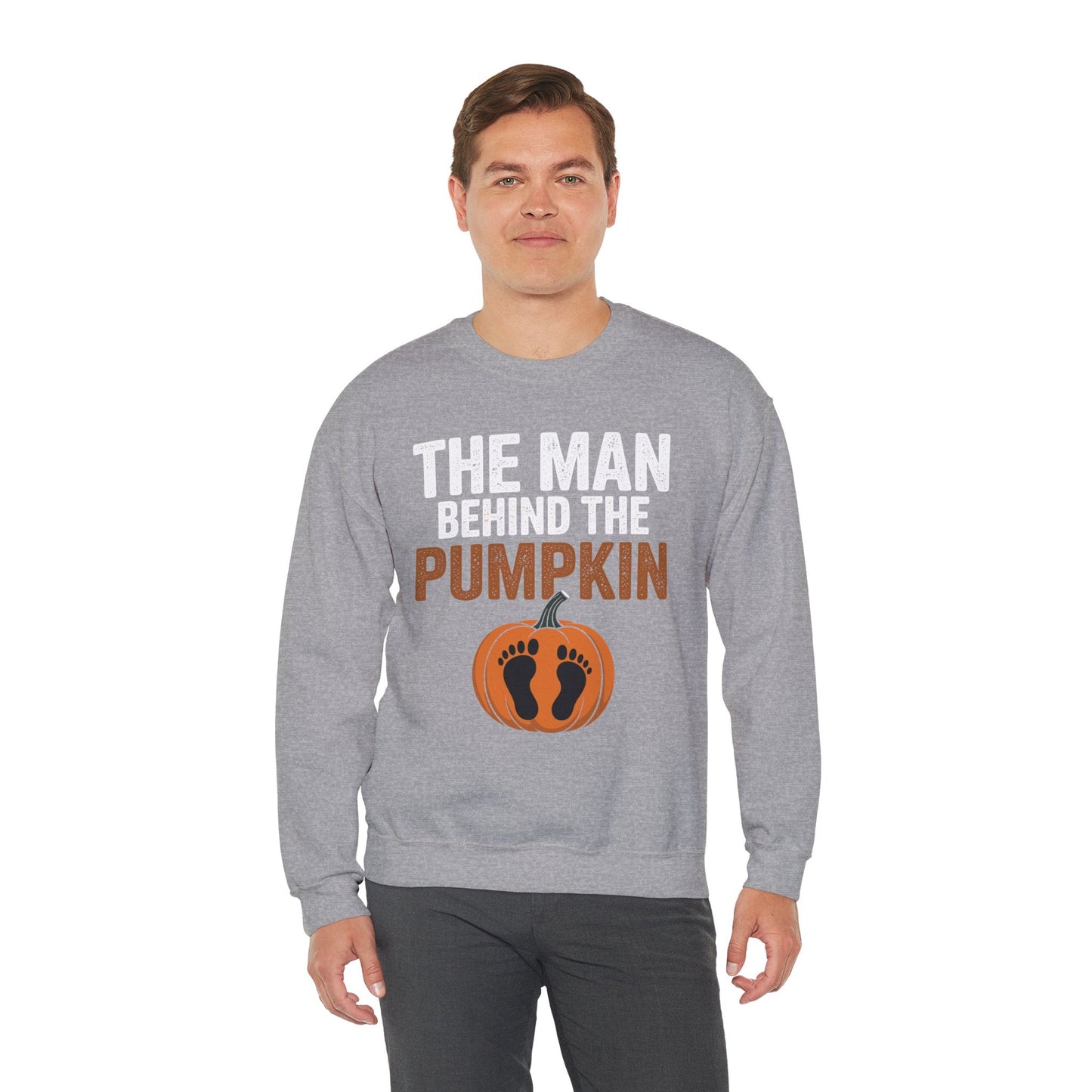 Pregnant Thanksgiving Costume for Dad Expecting Lil Pumpkin Sweatshirt