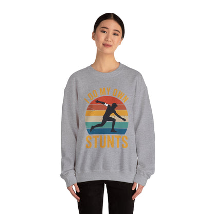 Funny I Do All My Own Stunts Broken Bones Sweatshirt
