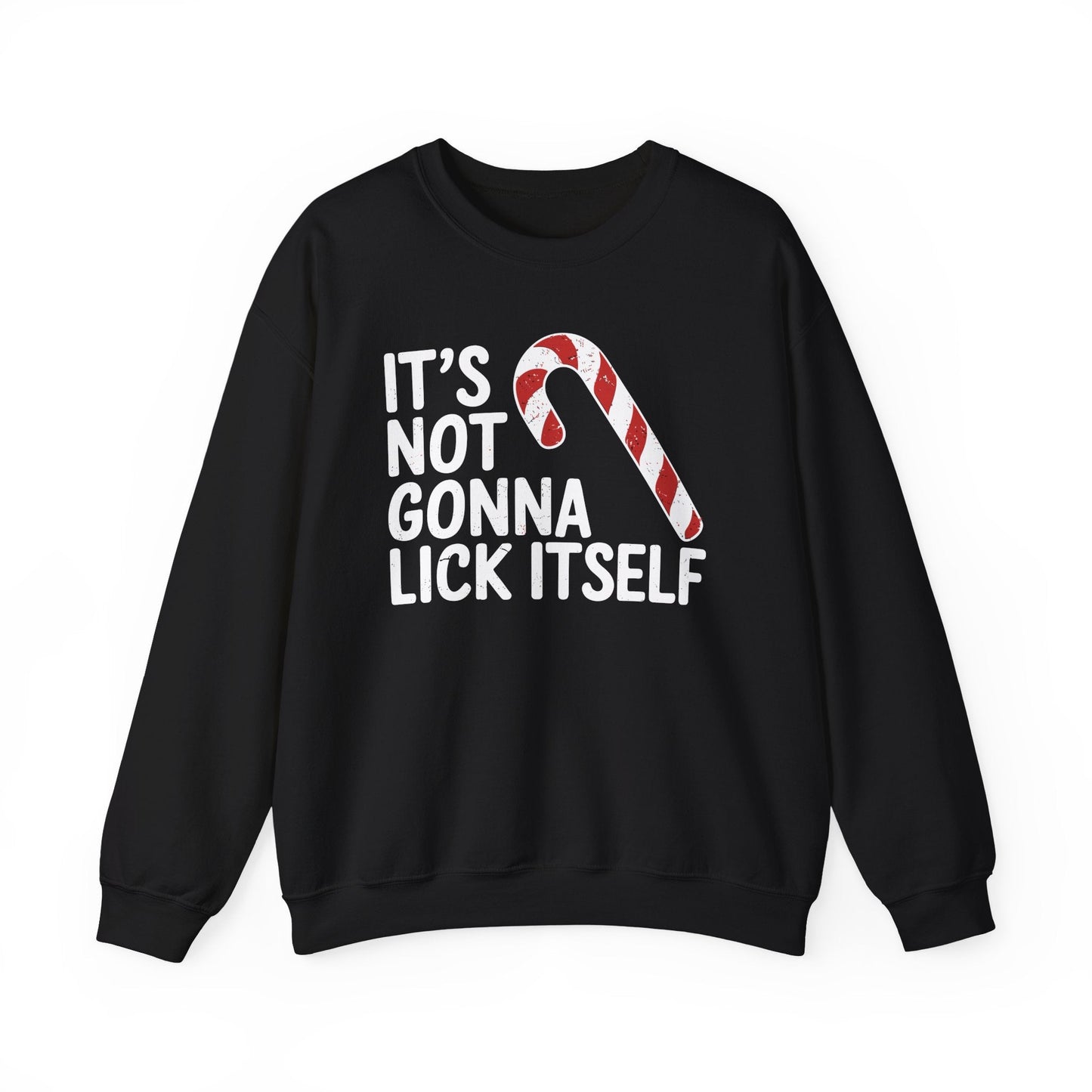 Funny Candy Cane Lick Itself Adult Christmas in July Gift Sweatshirt
