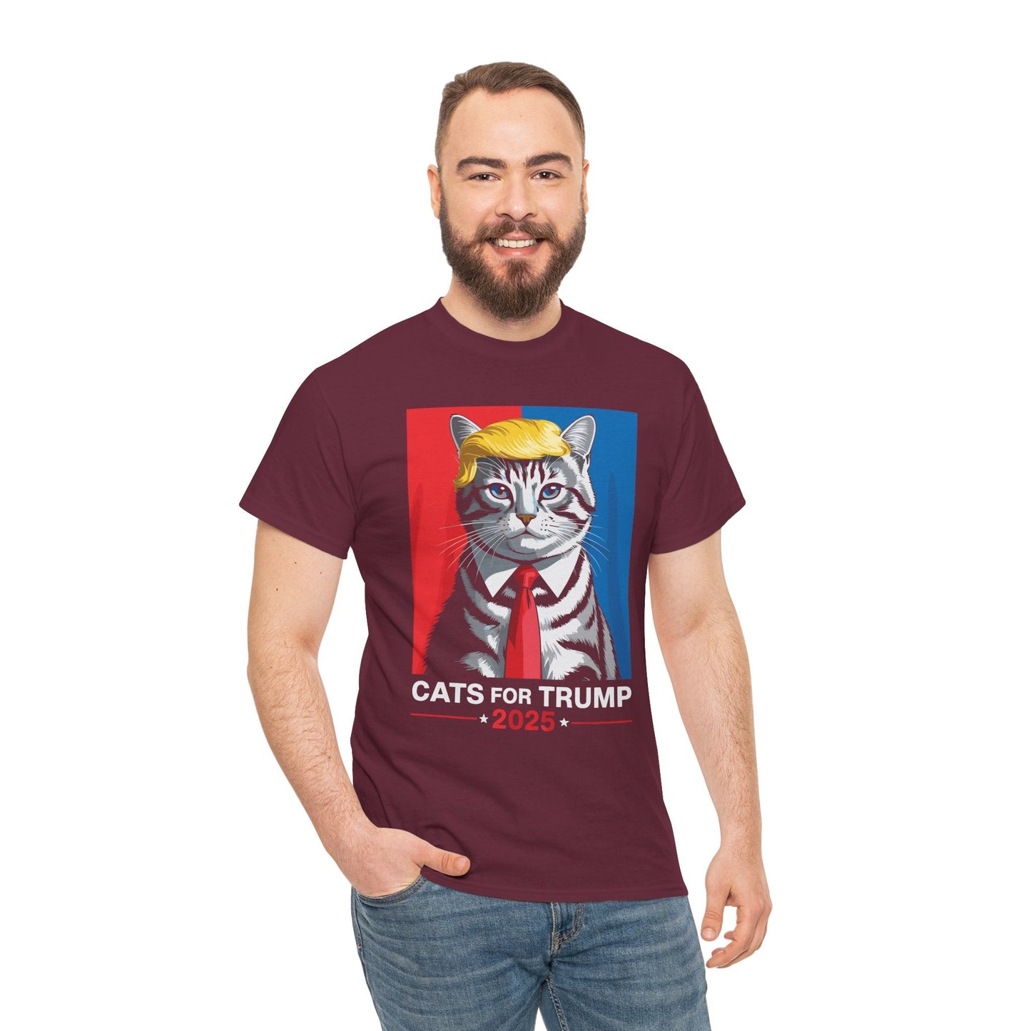 Cats For Trump 2025 Funny Tee For Vance Trump T-shirt
