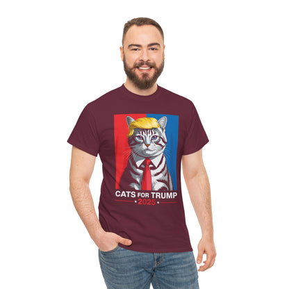Cats For Trump 2025 Funny Tee For Vance Trump T-shirt