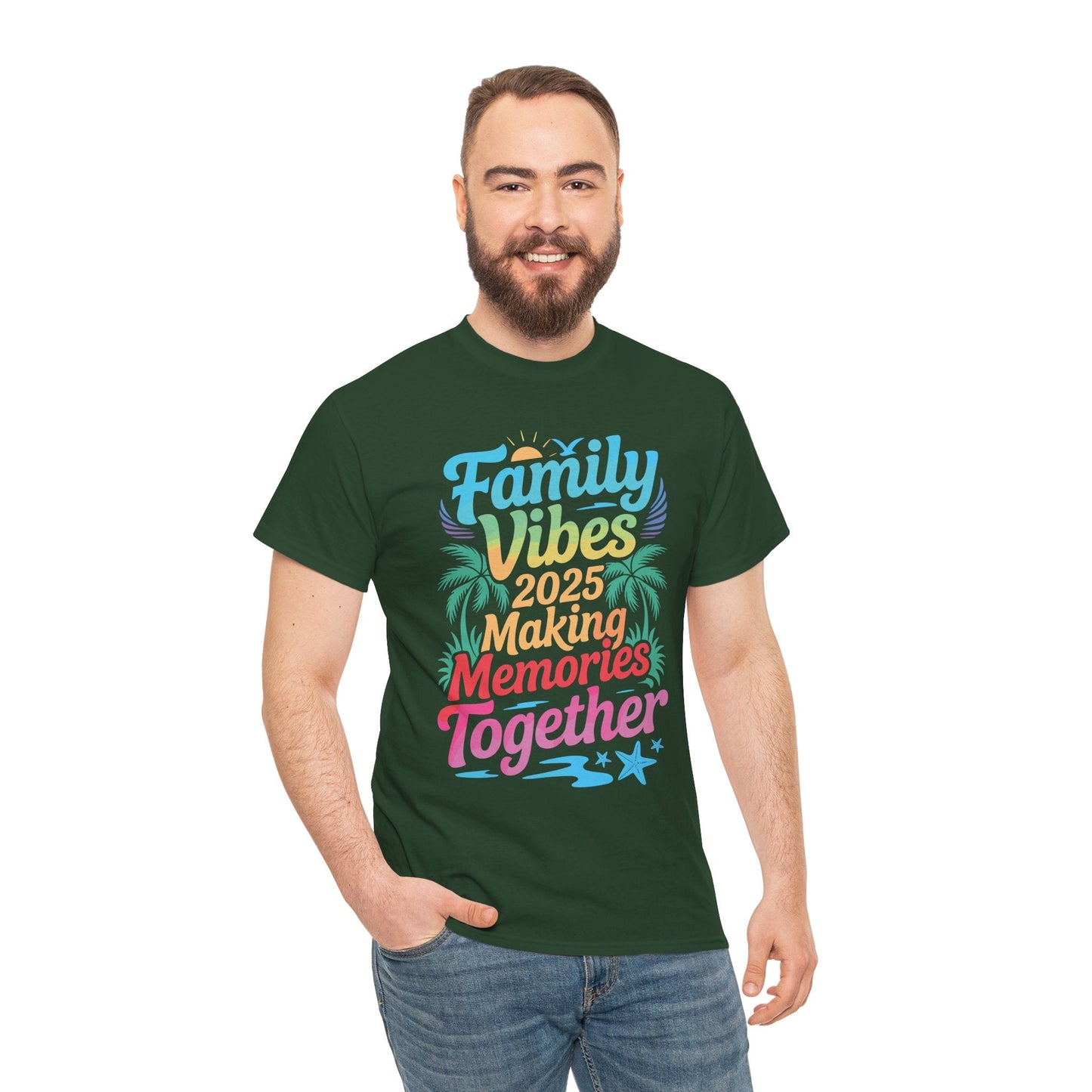 Family 2025 Vibes Family Reunion Vacation Making Memories T-Shirt