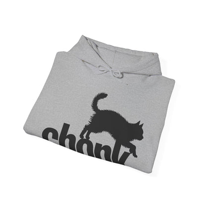 Chonk Cat Meme Funny Black Hoodie