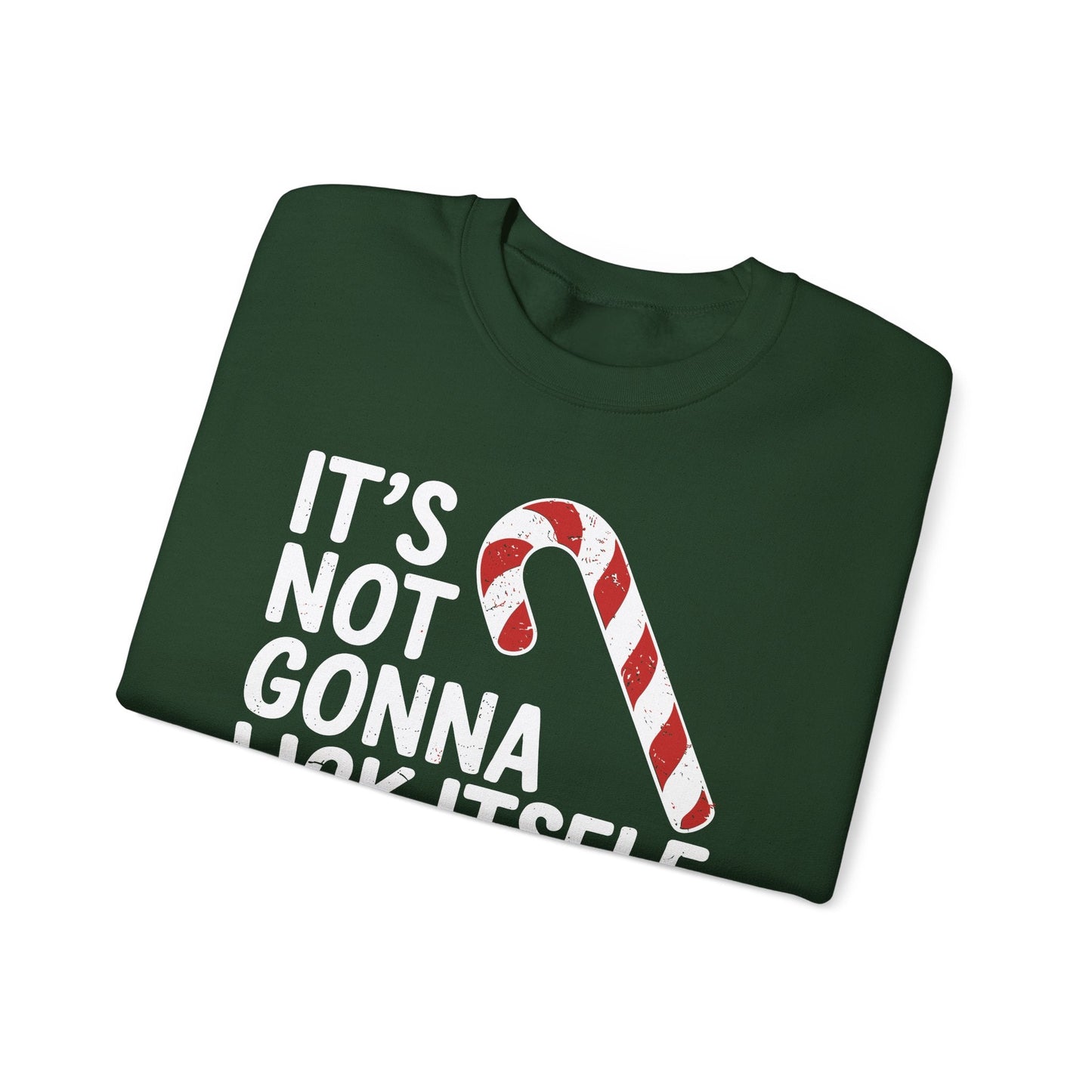 Funny Candy Cane Lick Itself Adult Christmas in July Gift Sweatshirt