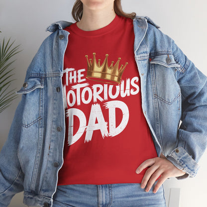 Old School Funny Hip Hop Fathers Day Notorious Dad T-Shirt