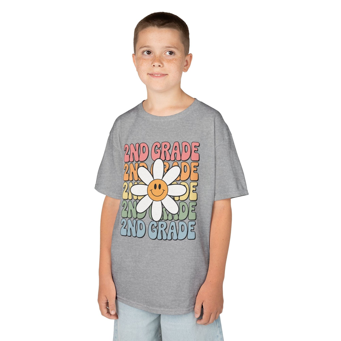 Groovy 2nd Grade Back To School First Day of Second Grade T-Shirt