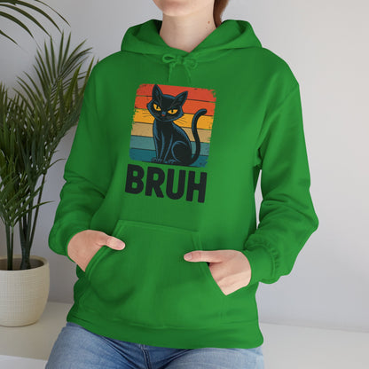 Funny Cat Bruh For Teens Boys Girls Men Women Meme Graphic Hoodie