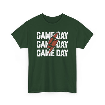 Vintage Game Day Football Lightning Bolt Funny Team Sport T-Shirt