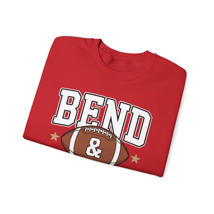 Funny Game Day Touchdown Season Cute Bend and Snap Football Sweatshirt