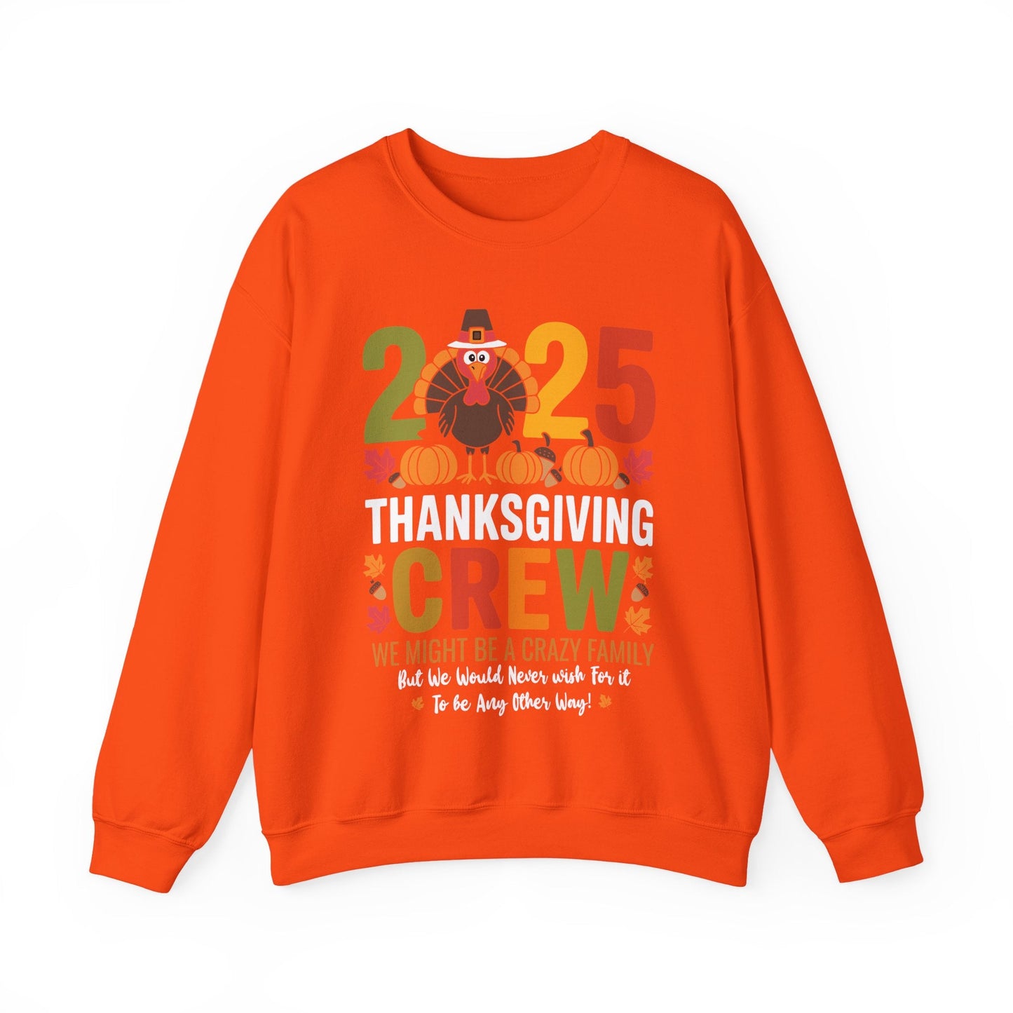 Family Thanksgiving 2025 Thanksgiving Crew Turkey Matching Sweatshirt