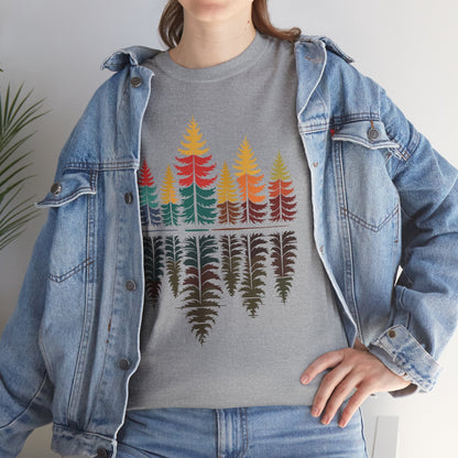 Nature Reflection Forest Trees Outdoor Wildlife T-Shirt