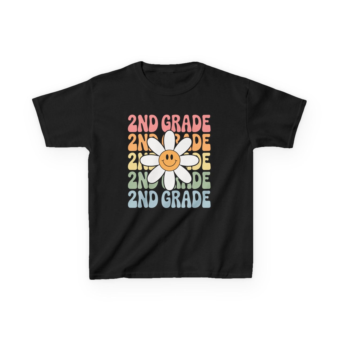 Groovy 2nd Grade Back To School First Day of Second Grade T-Shirt