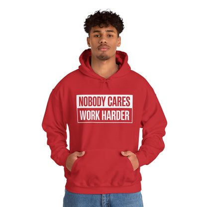 Nobody Cares Work Harder Fitness Workout Gym Gift Hoodie