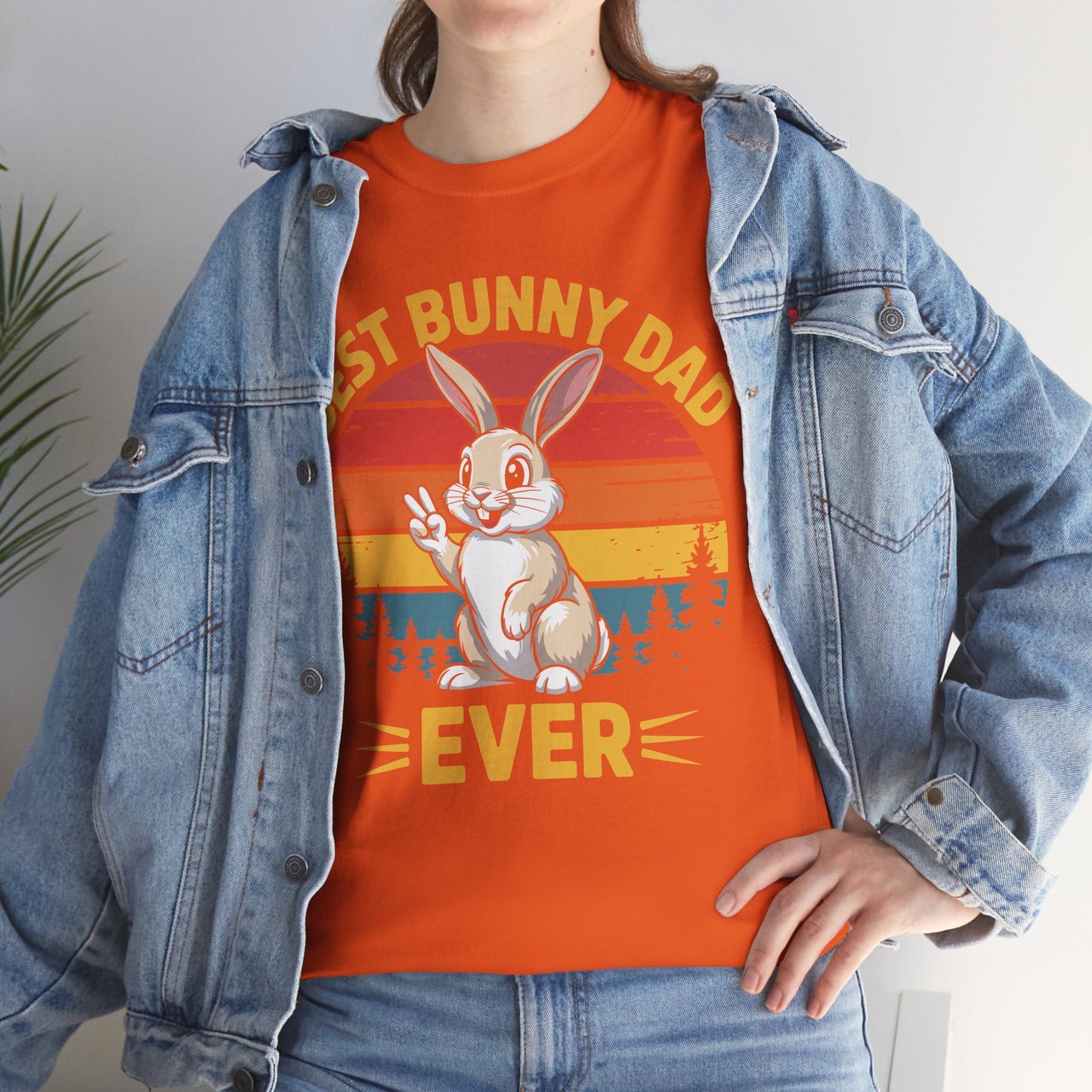 Best Bunny Dad Ever Funny Rabbit Lover Dad Gift T-Shirt for Pet Owners