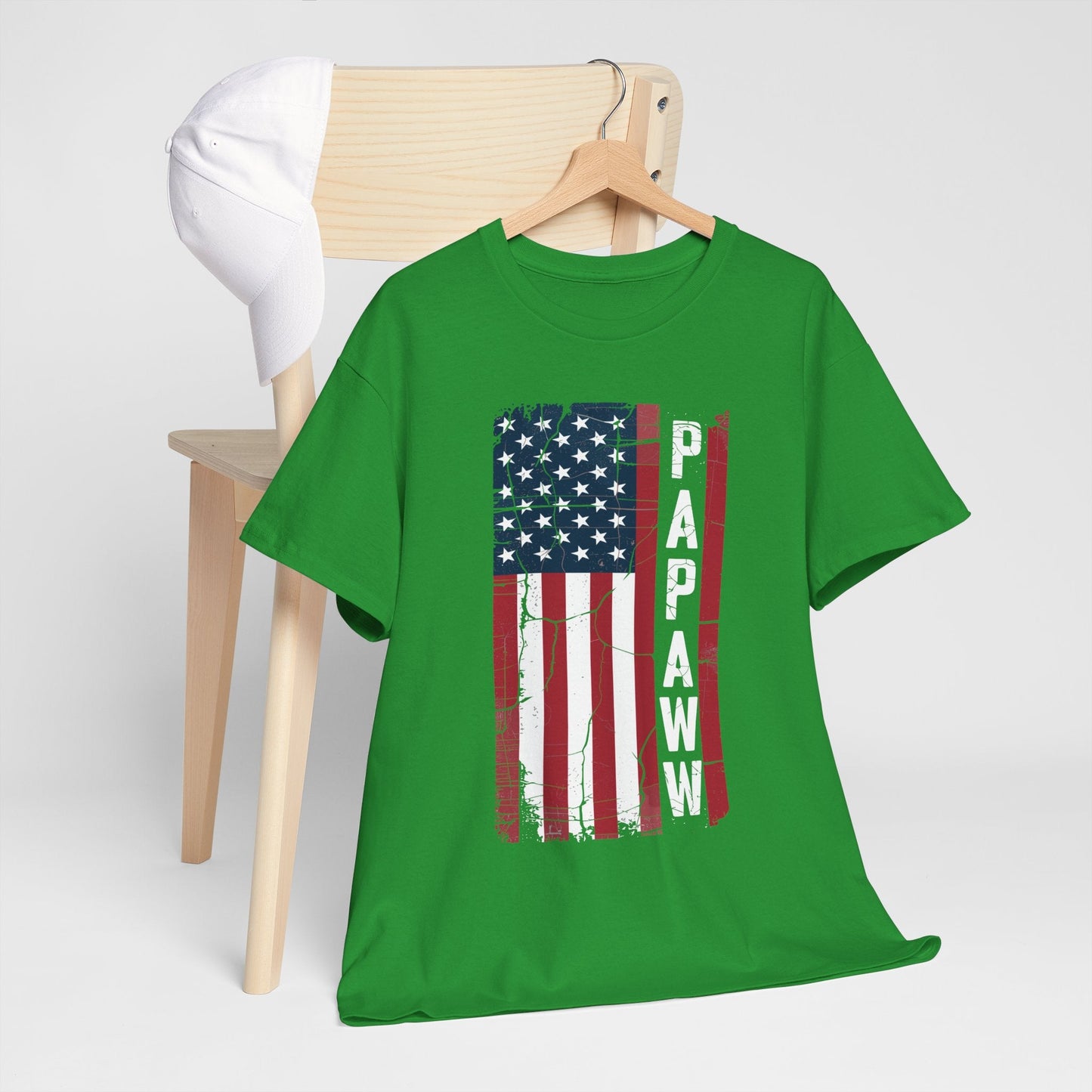 Papaw Grandpa US American Flag Shirt Grandfather Day T-Shirt