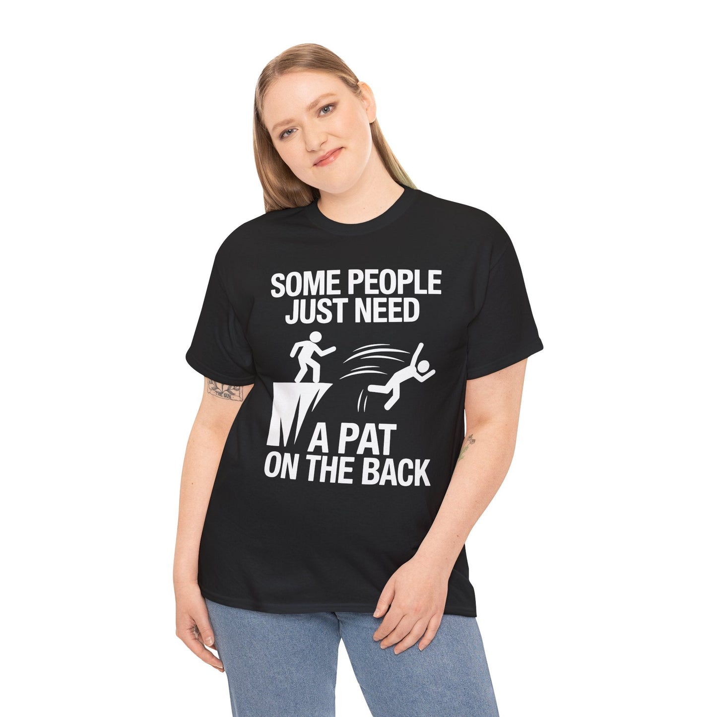 Funny Pat On The Back Adult Sarcastic Design T-Shirt