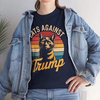 Cats Against Trump Funny Anti Trump Election Funny Cat T-Shirt