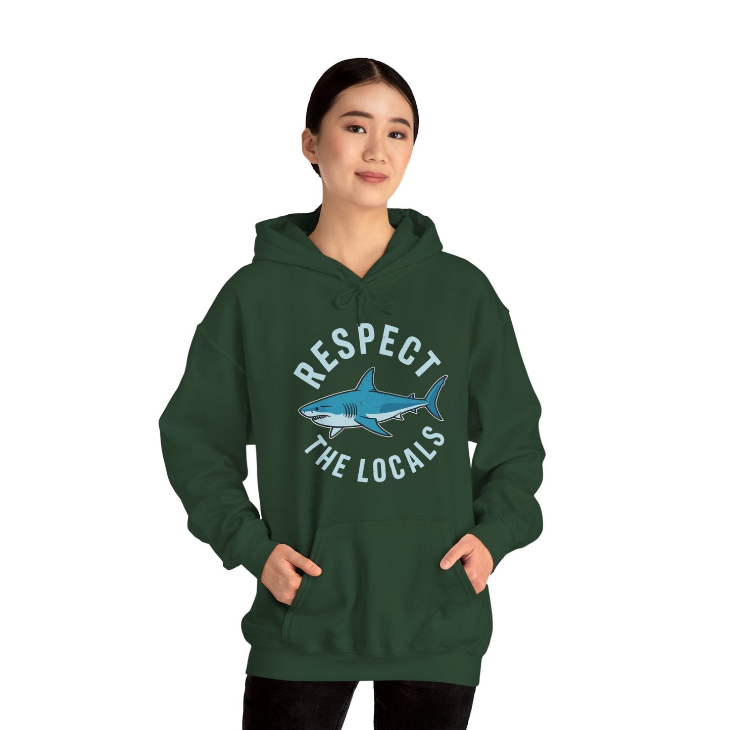 Respect The Locals Shark Ocean Animal Rights Biology Life Hoodie