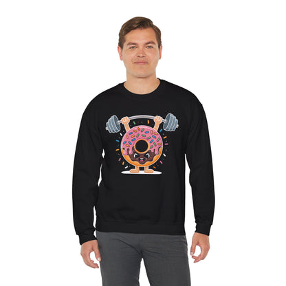 Funny Weightlifing Fitness Workout Gym Donut Lover Sweatshirt