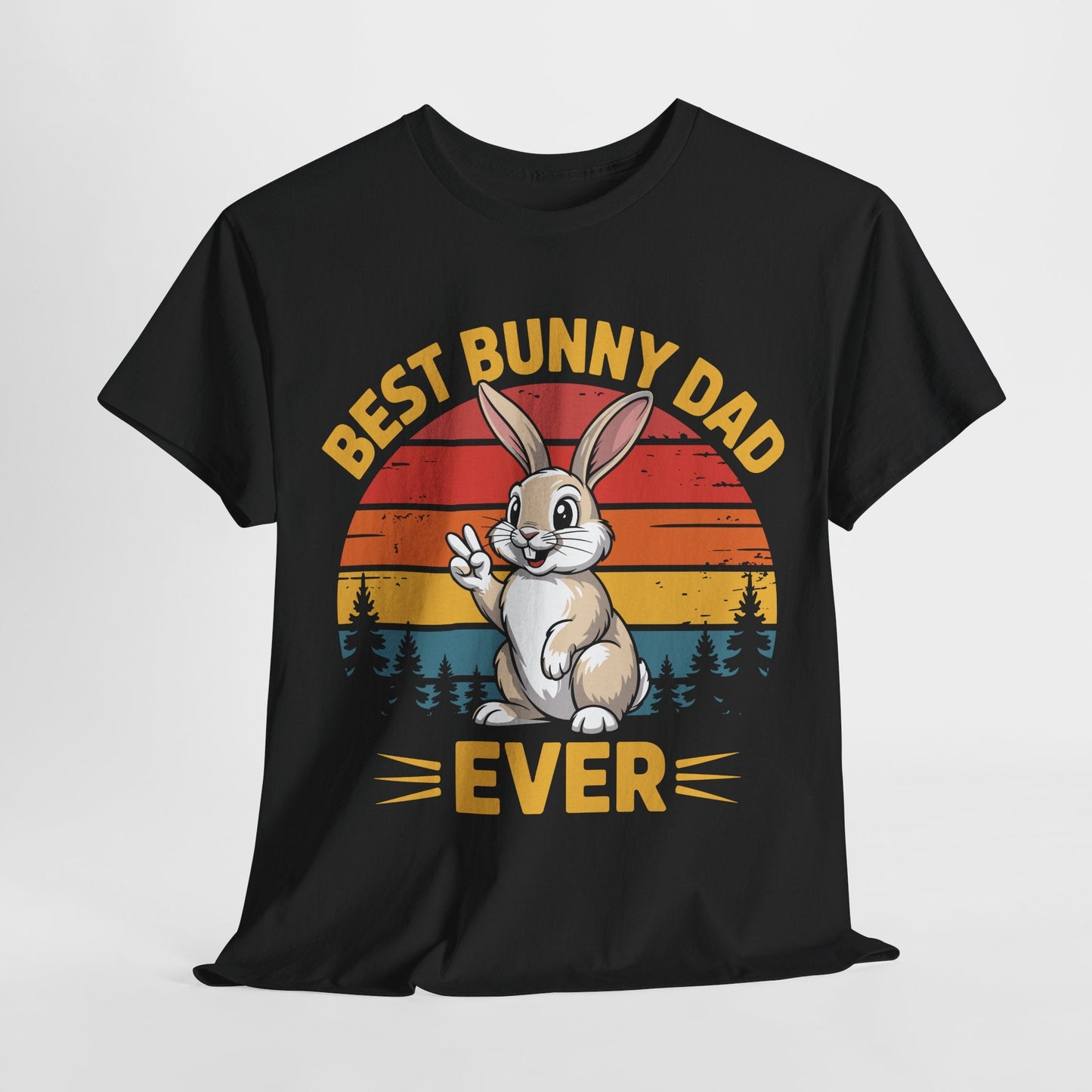 Best Bunny Dad Ever Funny Rabbit Lover Dad Gift T-Shirt for Pet Owners