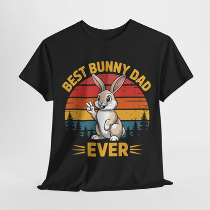 Best Bunny Dad Ever Funny Rabbit Lover Dad Gift T-Shirt for Pet Owners