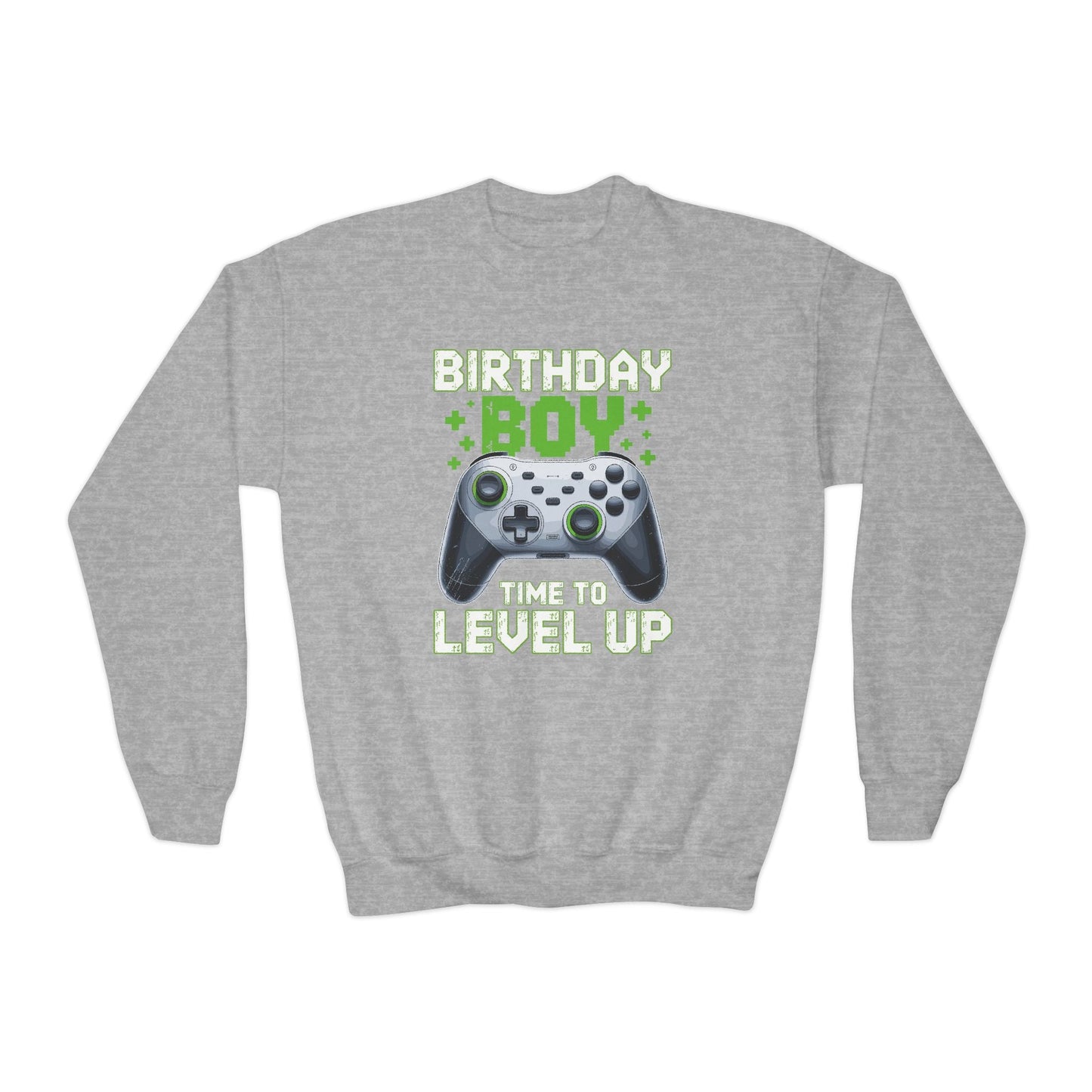 Level Up Birthday Boy Video Game Sweatshirt