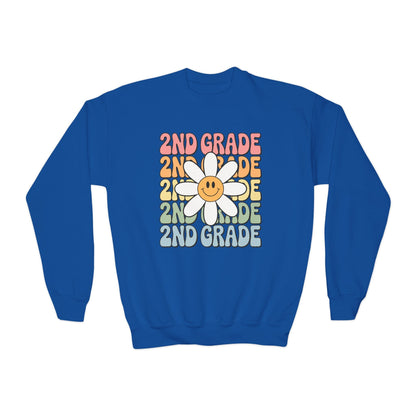 Groovy 2nd Grade Back To School First Day of Second Grade Sweatshirt