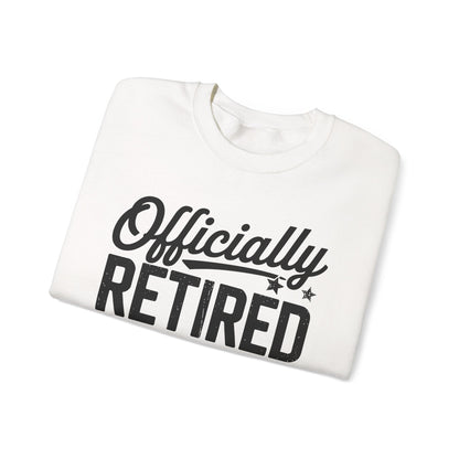 Funny Retirement 2025 Officially Retired Vintage Humor Sweatshirt