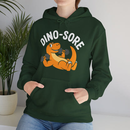 Gym Workout Dino Sore Exercise Fitness Boys Women Men Hoodie