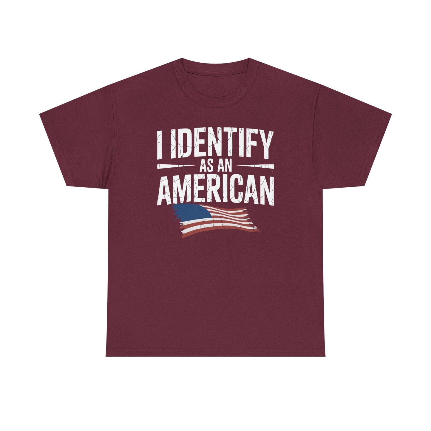 I Identify as an American No Identity Politics USA T-Shirt