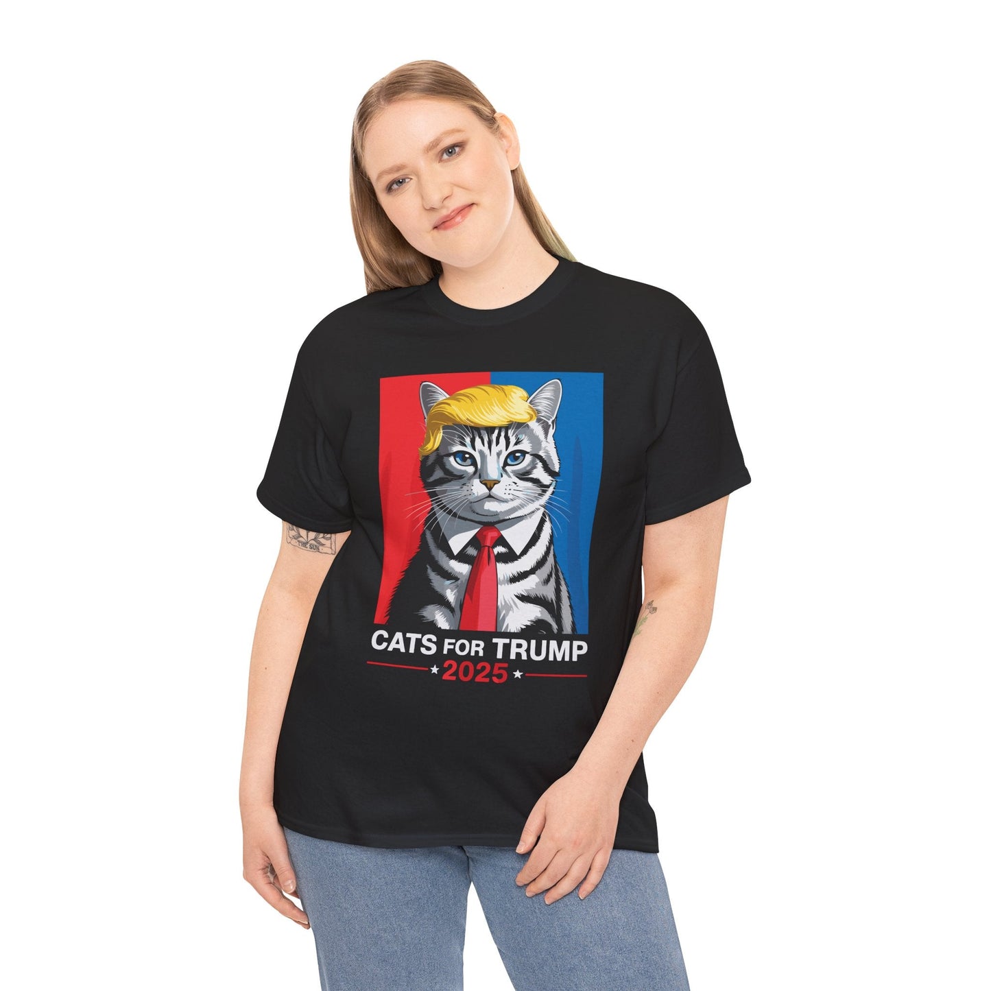 Cats For Trump 2025 Funny Tee For Vance Trump T-shirt